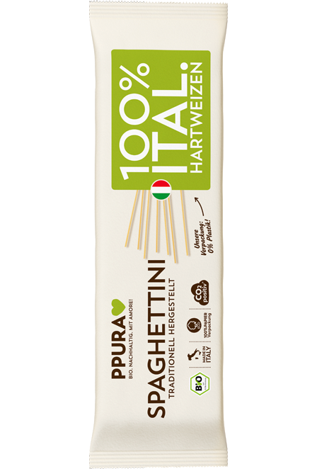 PPURA Bio Pasta Hartweizen Spaghettini Front